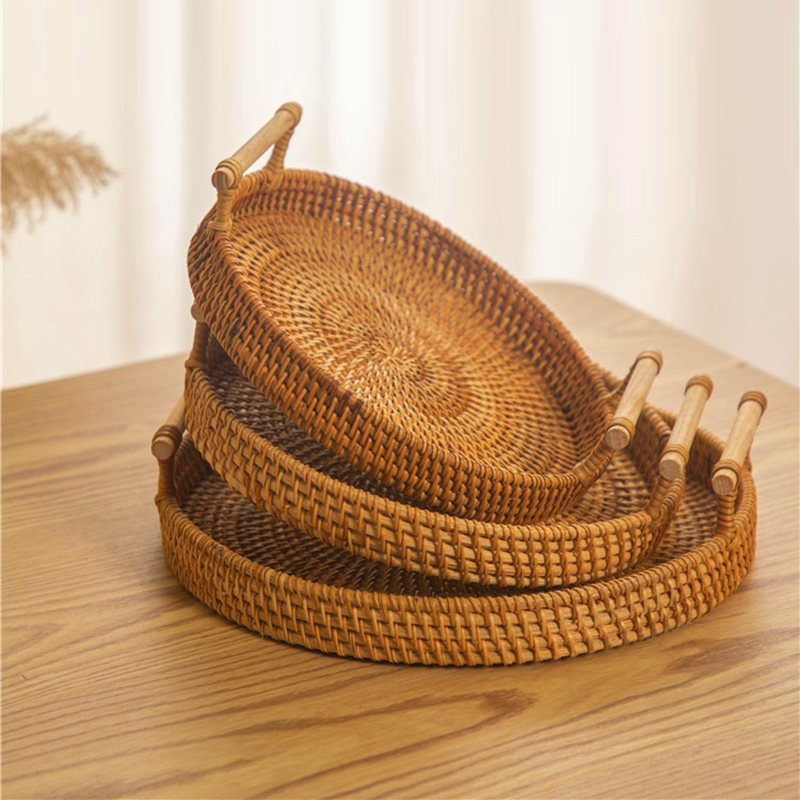 Rattan Tray Handle - Корзина для хранения с ручкой из