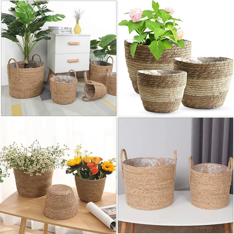 1 шт. кашпо ручной работы из н – обзор и цена Rattan Tray Handle