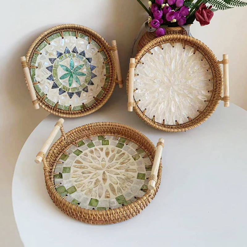 Плетеный лоток из ротанга ручн – обзор и цена Rattan Tray Handle