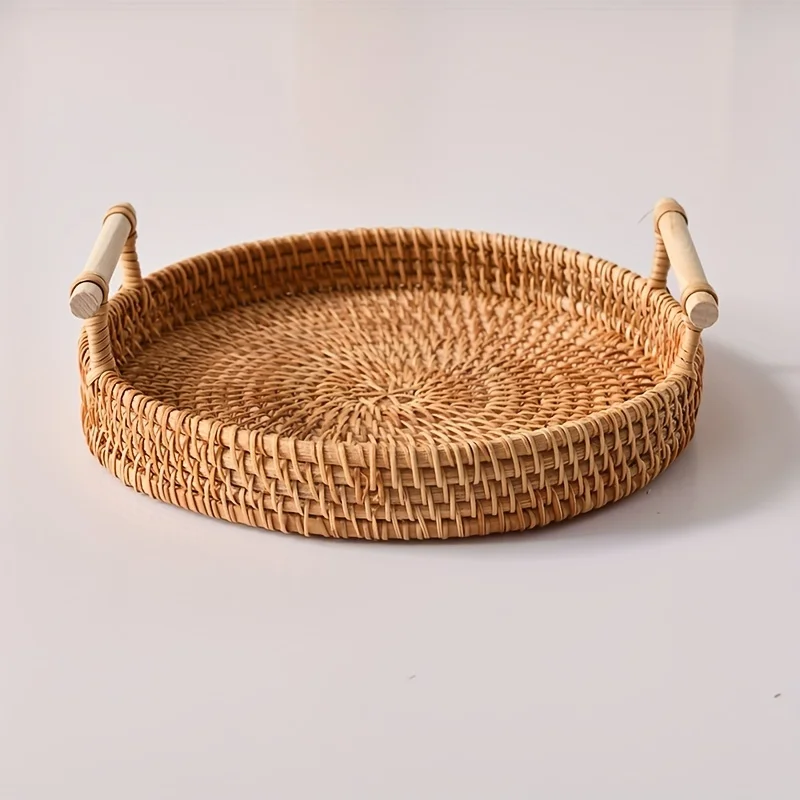 1 шт. Декоративный плетеный по – обзор и цена Rattan Tray Handle