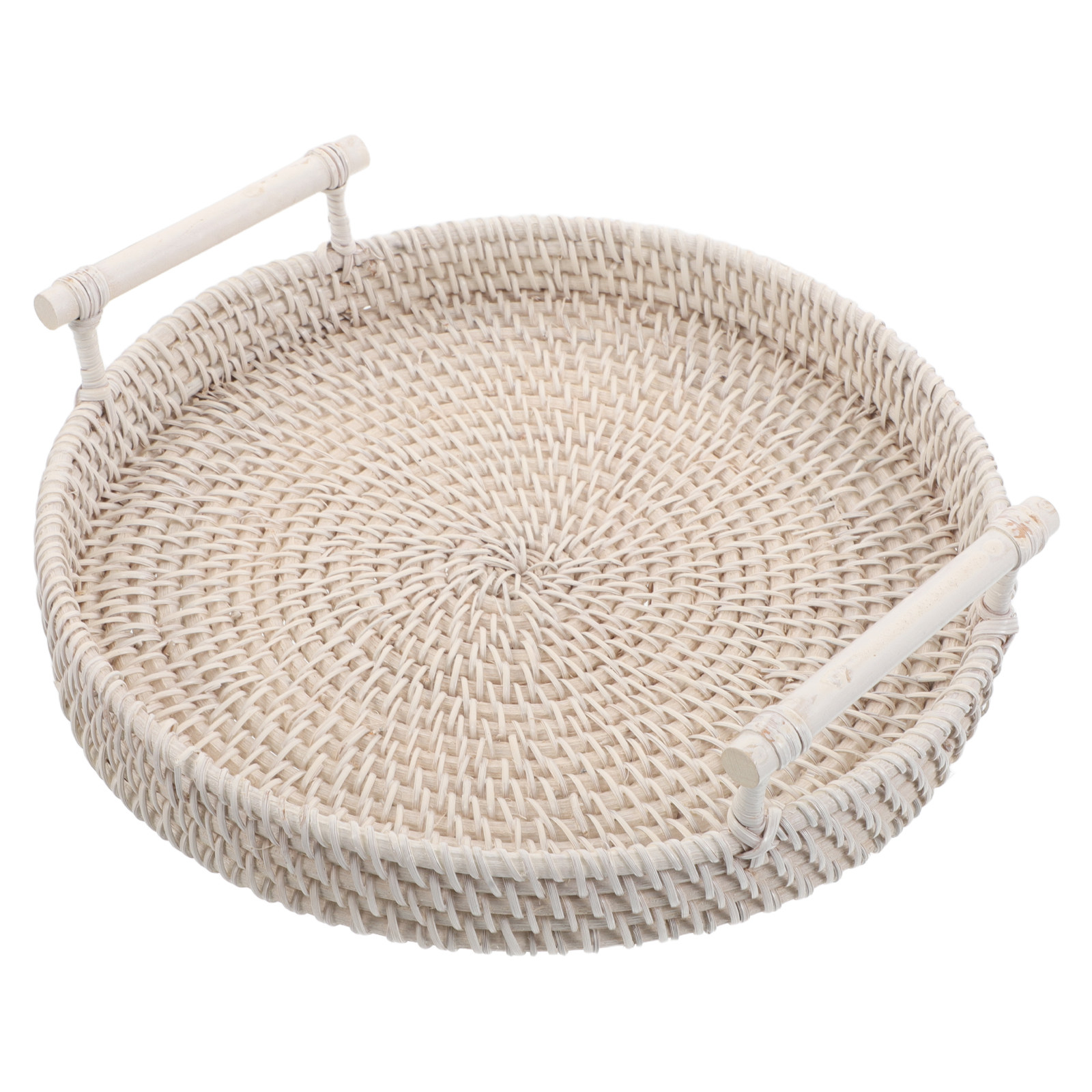 Круглый поднос из ротанга ручн – обзор и цена Rattan Tray Handle