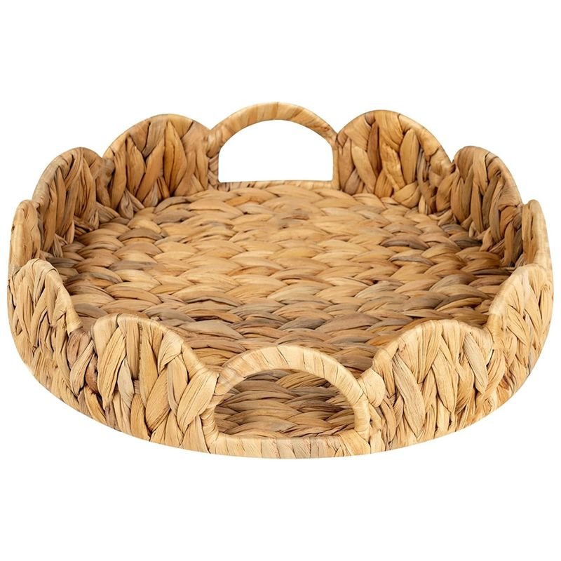 A76I-Круглый поднос с фигурным – обзор и цена Rattan Tray Handle