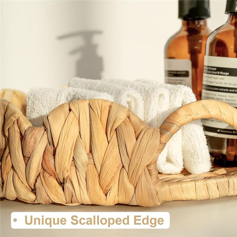 A76I-Круглый поднос с фигурным – обзор и цена Rattan Tray Handle