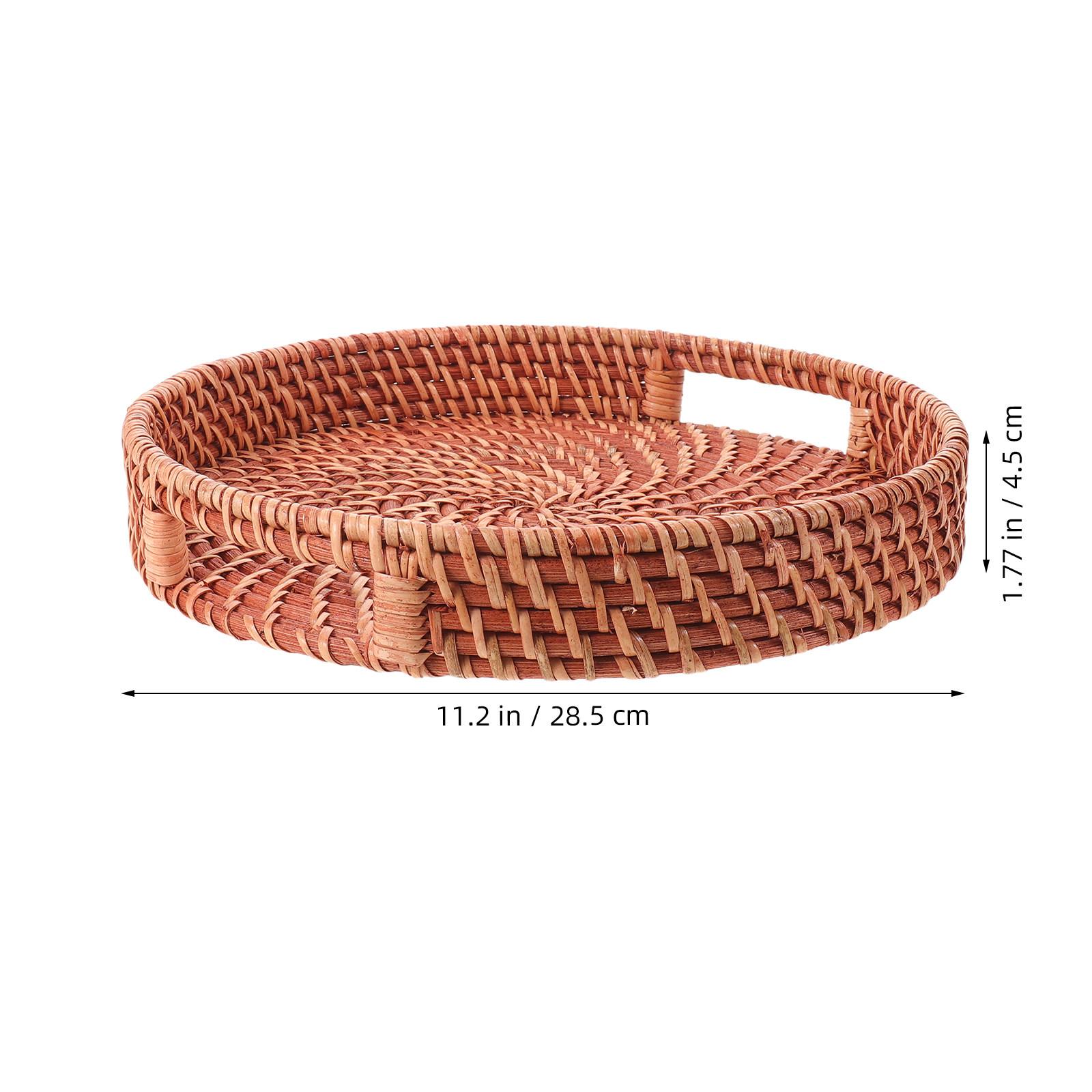 Ручной работы круглый поднос и – обзор и цена Rattan Tray Handle
